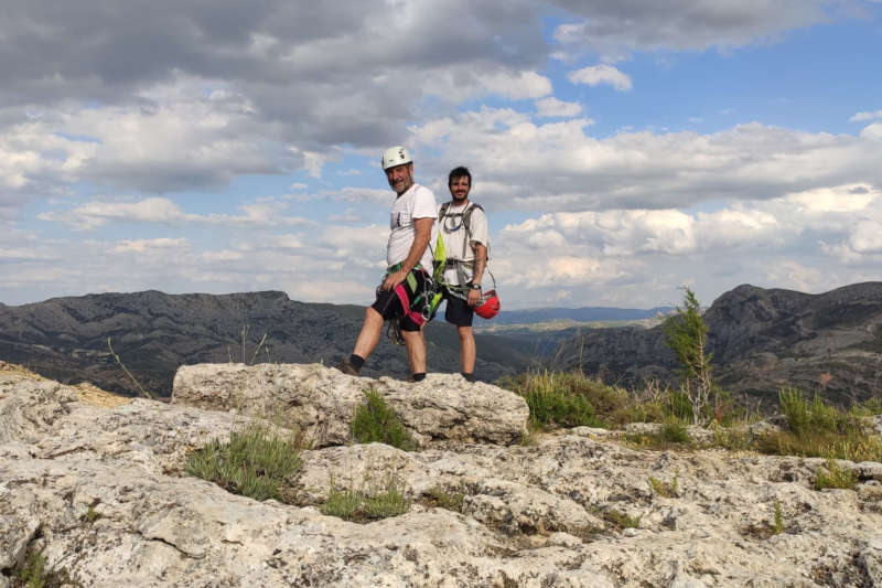 vistas desde el salto de san juan, junto a la vía ferrata