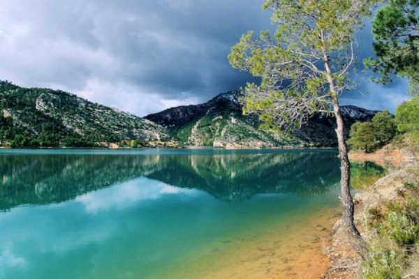 vista del pantano de pena