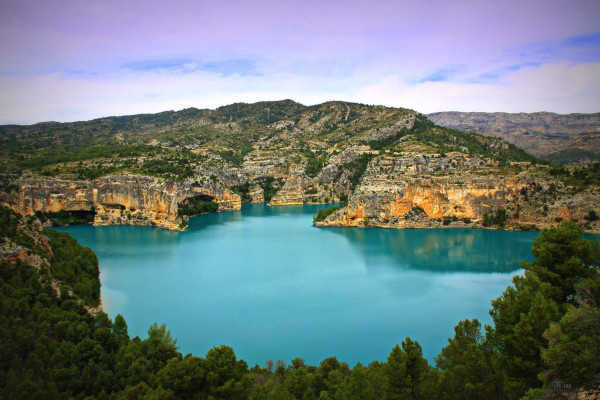 vista del pantano de santolea