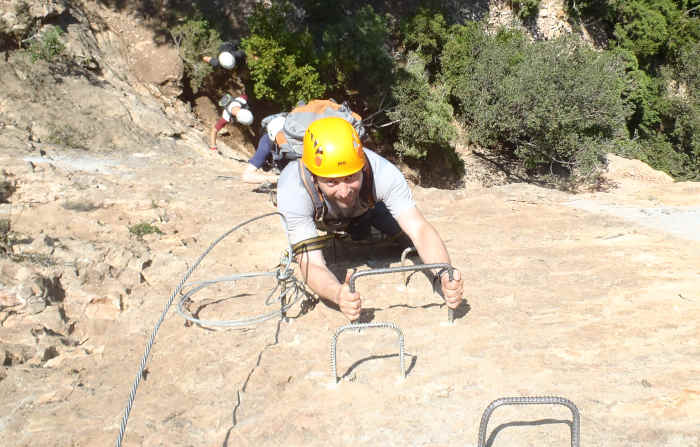 las vías ferratas tienen diferentes niveles de dificultad