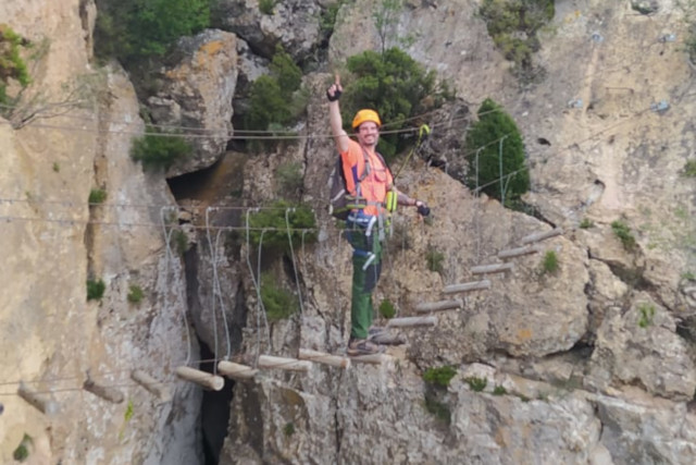 vista desde la vía ferrata roca figueral