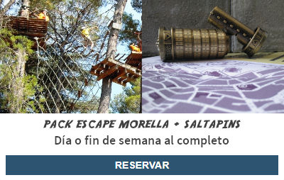 reservar pack saltapins + escape morella